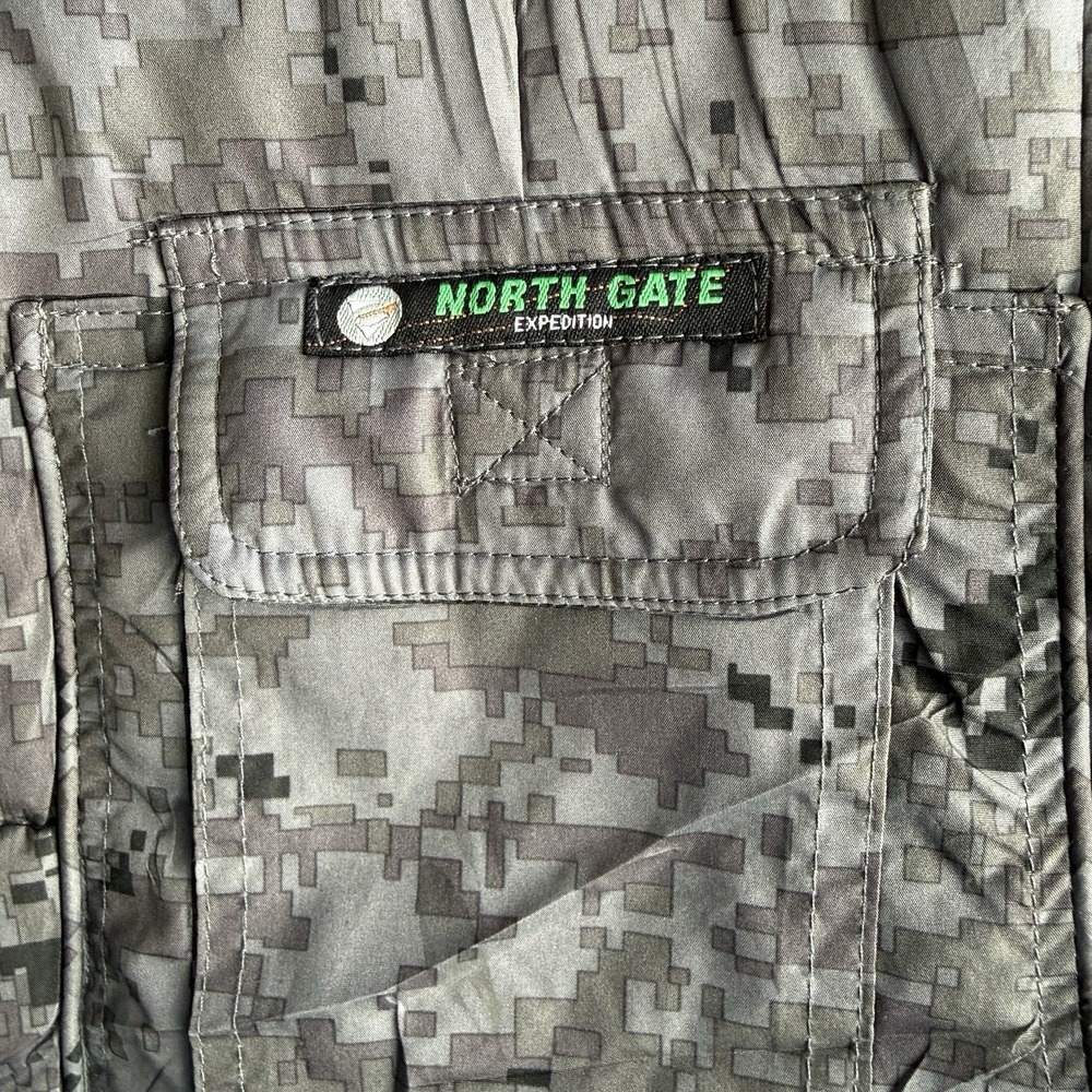 Northgate Expedition Mens 9 Pocket Utility Vest L Gray Digital Camouflage - Picture 4 of 9